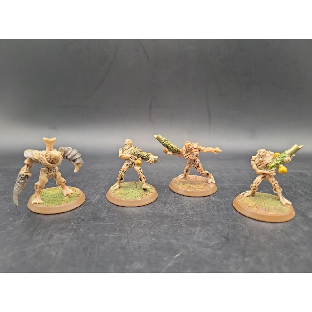 Lot Of 4 HASBRO HEROSCAPE UTGAR NE-GOK-SA & MARRO WARRIORS NO DATACARDS